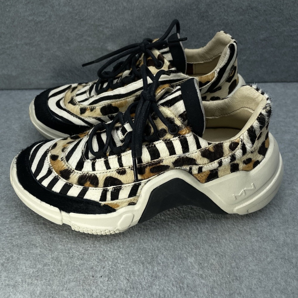 Mark Nason Women's Size 5.5 Animal print Sneakers Leopard Zebra Chunky Shoes
